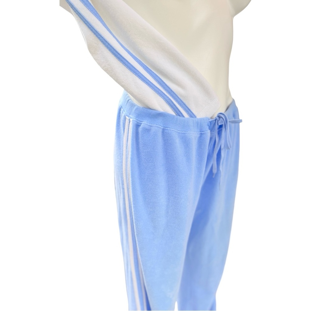 Vintage Terry Cloth After Swim Warm Up Suit Retro Tracksuit L Drawstring Pants - Picture 9 of 12